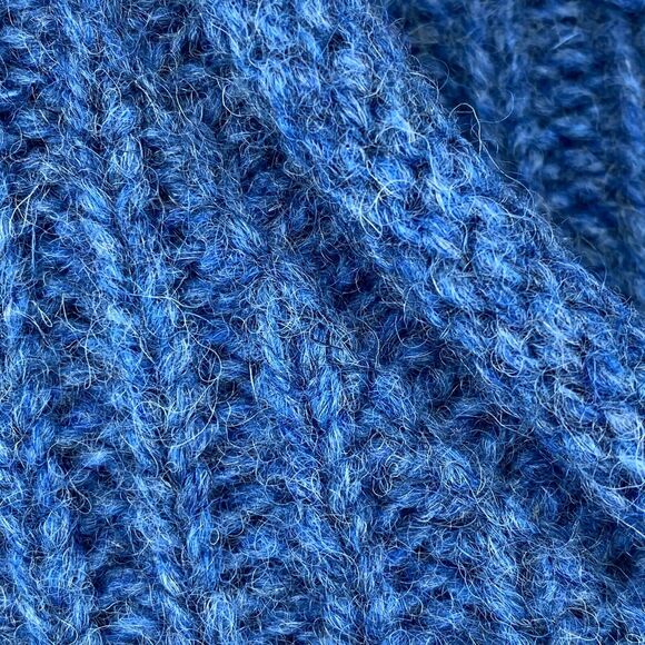 NEWTON TRADING CO. Sweater Womens XL Wool Shetland Colorblock Jumper Blue Gray - Picture 5 of 13